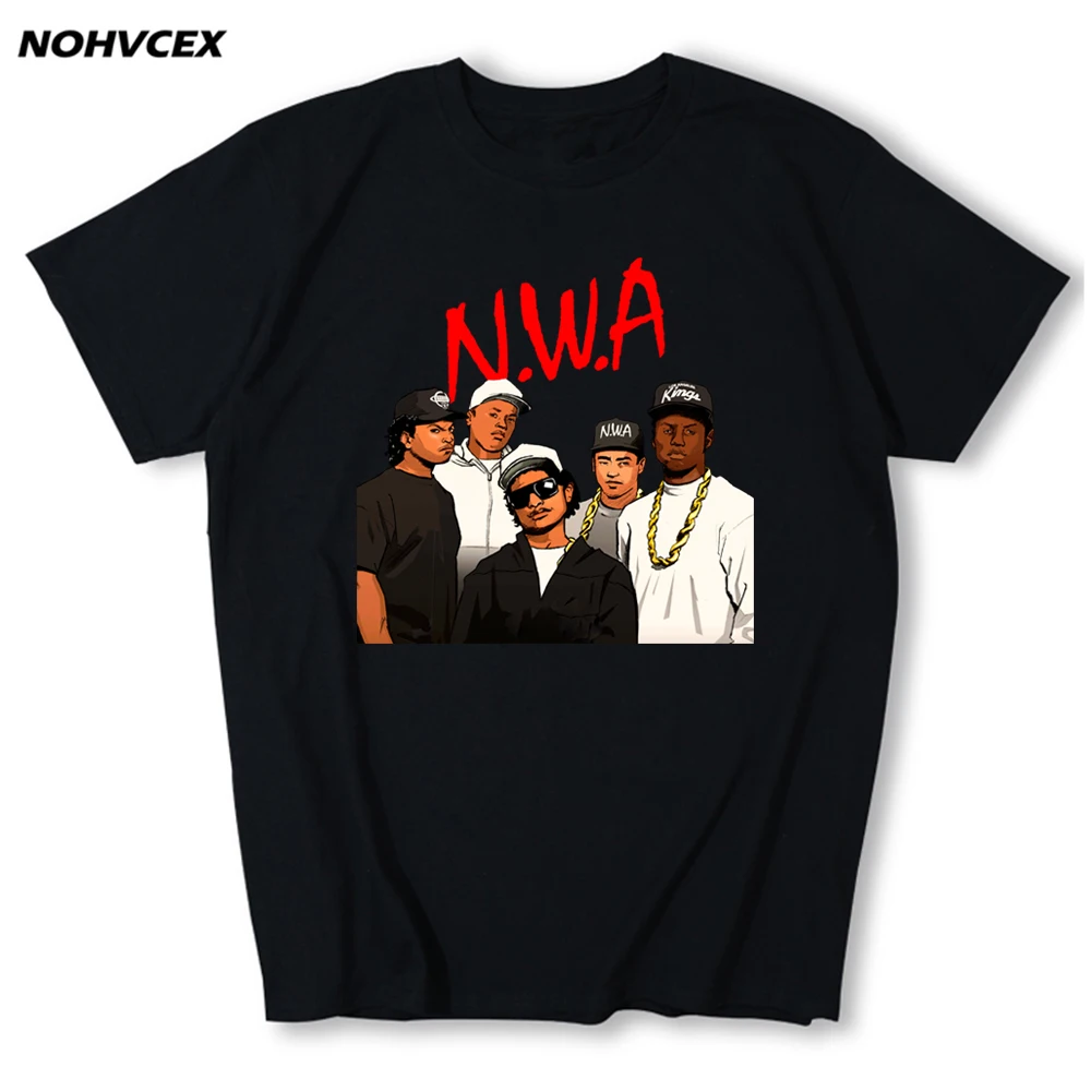 Футболка NWA мужская с коротким рукавом музыкальная тема группа в стиле хип хоп