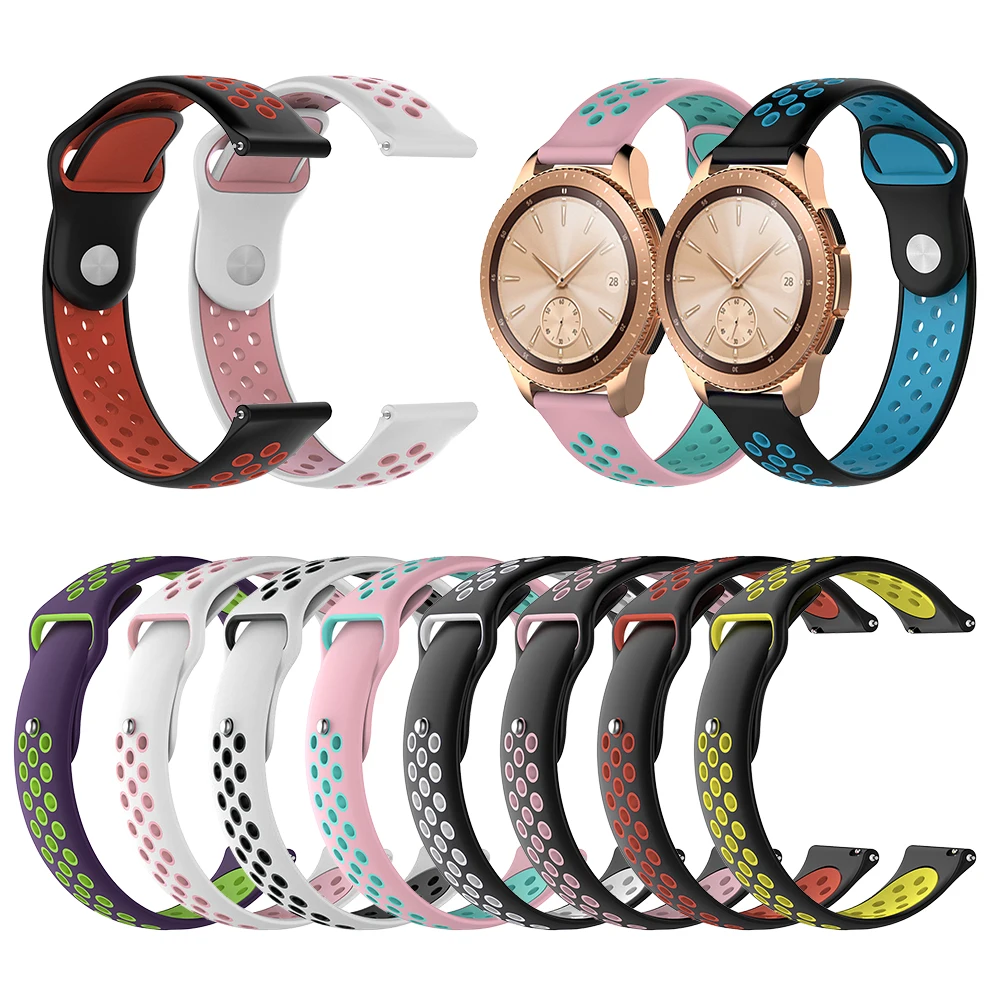 Для Samsung Gear S3/galaxy Watch 46 мм/Gear2 R380/ Gear2 Neo R381/ Live R382 двухцветные повседневные сменные