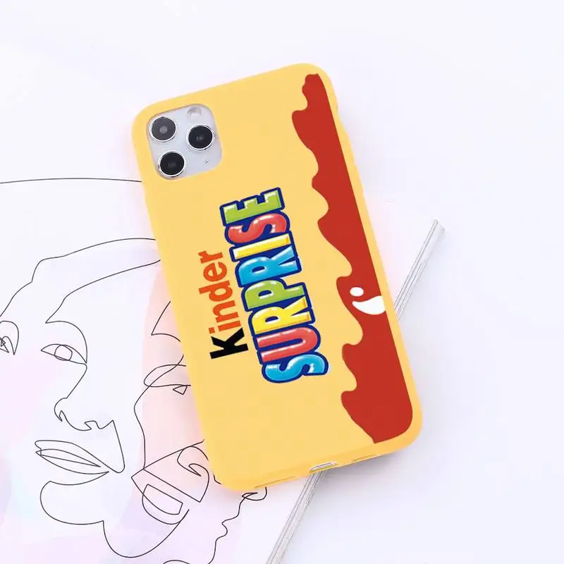 

New Trolly egg KINDER JOY Surprise high quality Phone Case Candy Color for iPhone 6 7 8 11 12 s mini pro X XS XR MAX Plus