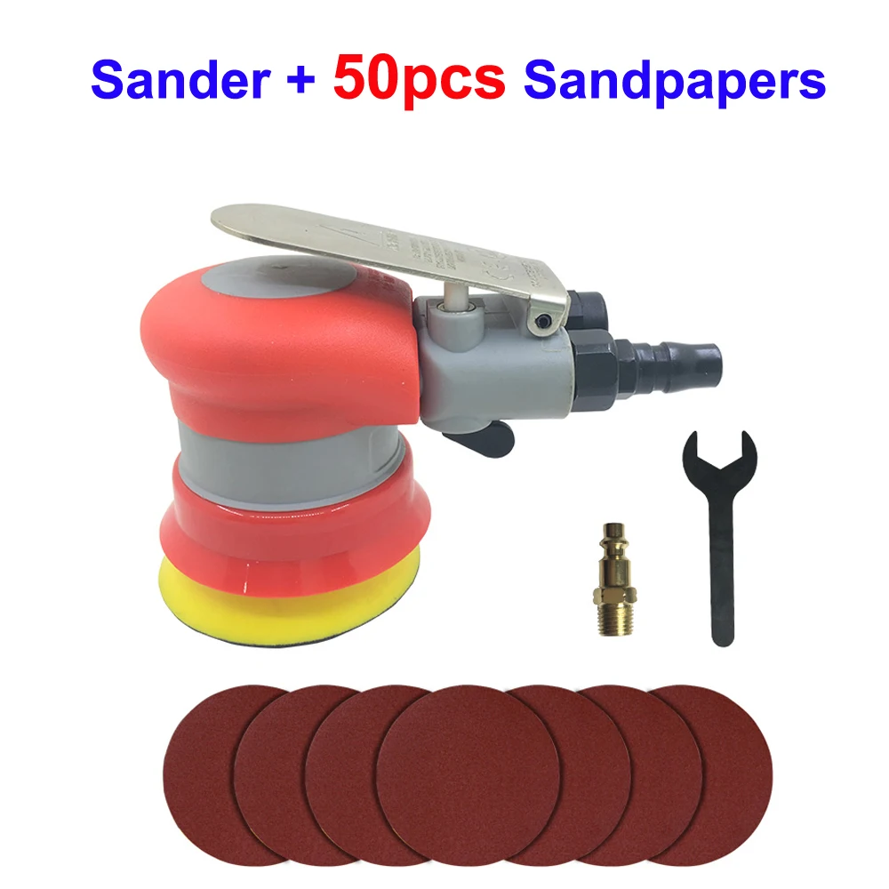 JK-20314R Set JiKong 3 дюйма 75 мм пневматическая орбитальная шлифовальная машина мини микро полировщик деревянная мебель отделка автомобиля воск полировка липучка - Цвет: JK-20314R Set