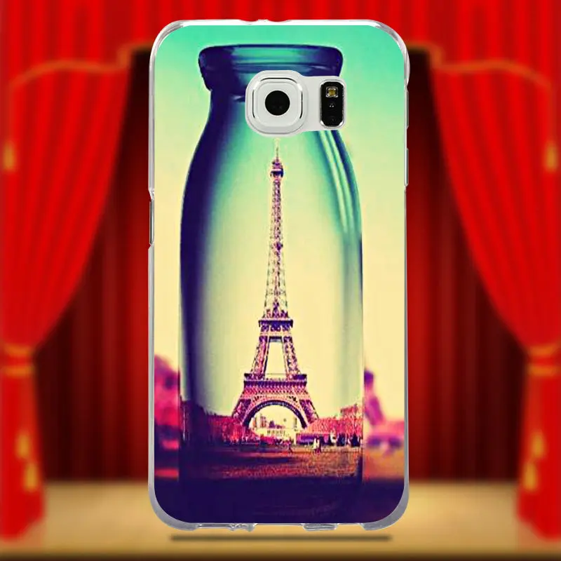 Мягкие чехлы для телефонов Samsung Galaxy S2 S3 S4 S5 Mini S6 S7 S8 S9 Edge Plus Live Love Phone On Wine Glass In Paris Eiffel