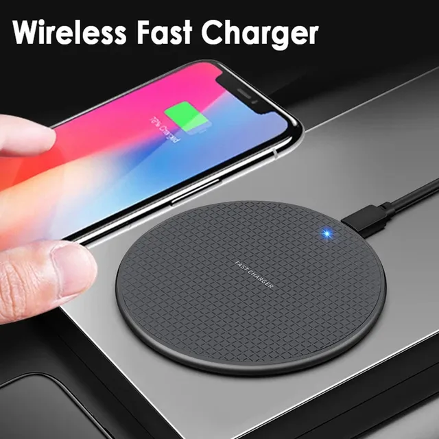 Qi Wireless Charger Pad For iPhone13 12 11 Xs Pro Max X Xr 8 Plus SE2 For Samsung Galaxy S21 S20 Note20 Ultra S10 Note10 Plus 1