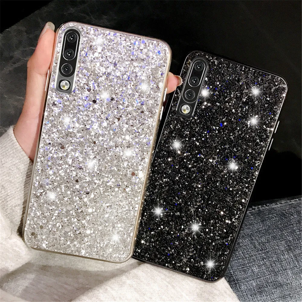 Lovebay чистый цветной Блестящий Шикарный чехол для телефона для huawei P20 Pro Lite P30 Pro mate 20X Honor 20 Lite Nova 4 TPU задняя крышка