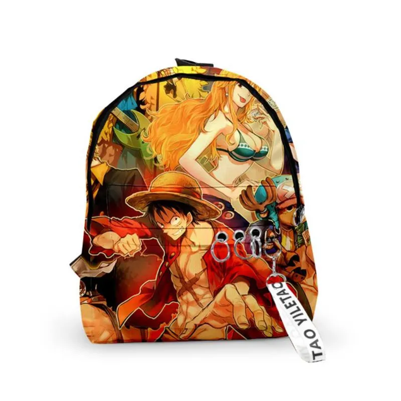 Аниме ONE PIECE Monkey D. Luffy Vinsmoke Sanji Nami Shanks Boa Hancock Косплей рюкзак граффити тренд