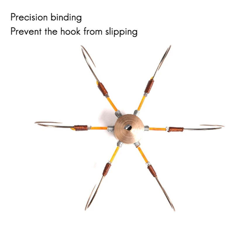 6 Claws Copper Hexagon Side Anchor Hook Blade Hair Crab | Спорт и развлечения