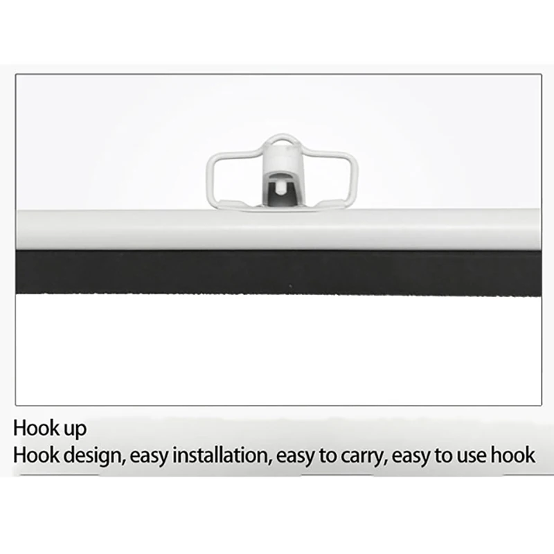 Тонкий матовый экран для проектора из белой ткани 84 дюйма 4:3 портативный высокой