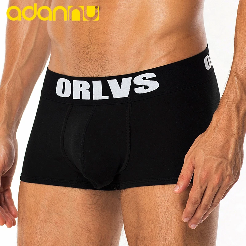 ORLVS дышащее Мужское нижнее белье мужские боксеры однотонные шорты дышащий хлопок