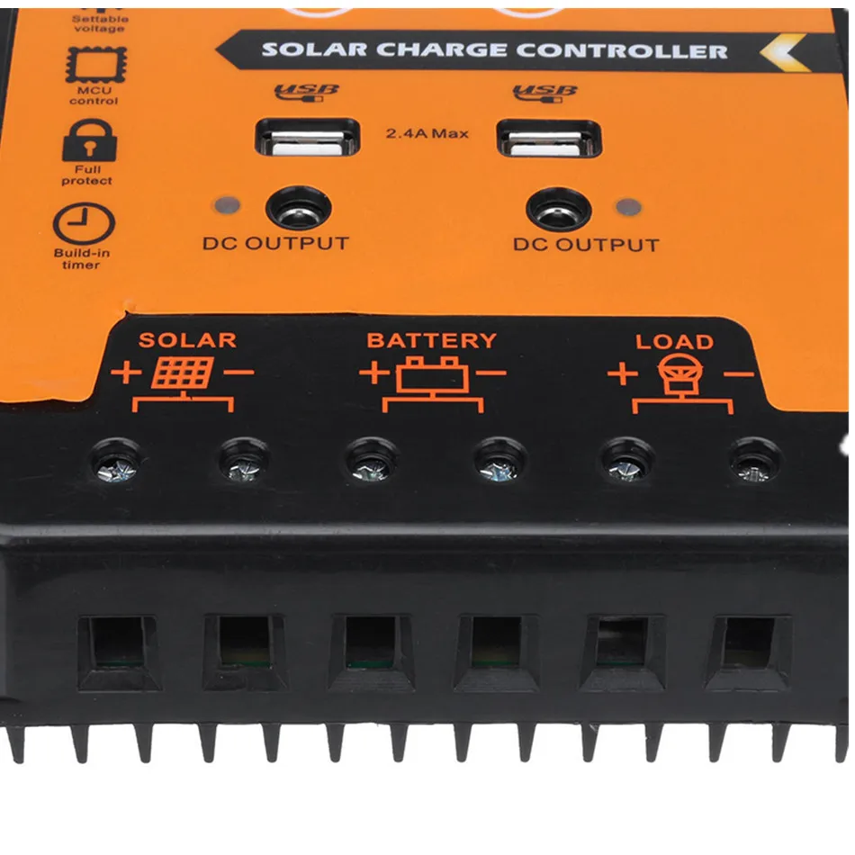 PVSC1124 50A/70A 12V24V панель солнечных батарей с зарядным устройством и регулятор