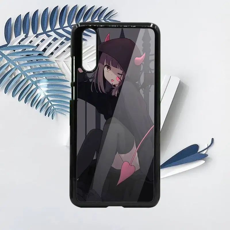 

Girl anime cute Menhera chan Phone Case For Samsung galaxy S note 8 9 20 10 e lite2019 plus pro ultra Hard PC