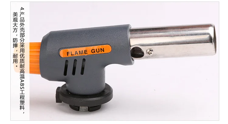 Gas Welding Torch Flamethrower Butane Burner Automatic Ignition Baking Fire Flame Torches Welding BBQ Camping Outdoor Hiking
