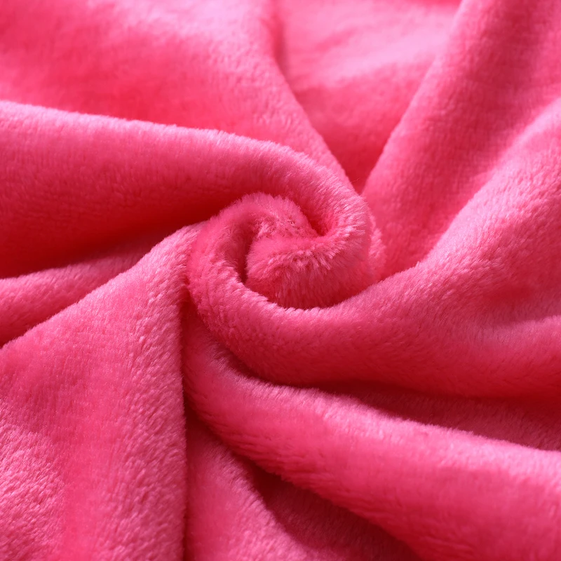 Home Textile Flannel Blanket Super Warm Soft Blankets Throw on Sofa/Bed/Plane Travel Patchwork Solid Bedspread Winter Brick Red | Дом и сад