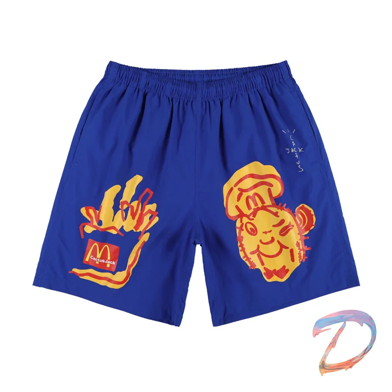 

Oversize Travis Scott Collection M Shorts Men's Women's High Quality Elastic Band Loose Short Pants Cactus Jacks Sports Shorts
