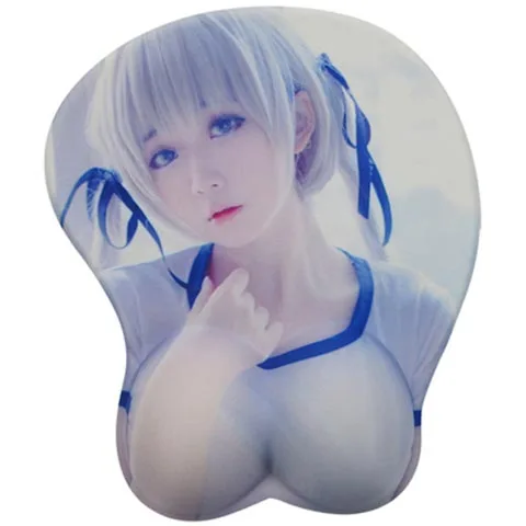 3D японский NieR Automata аниме с подставкой для запястья коврик для Мыши игровые аксессуары коврик силиконовый для геймеров для предотвращения усталости рук
