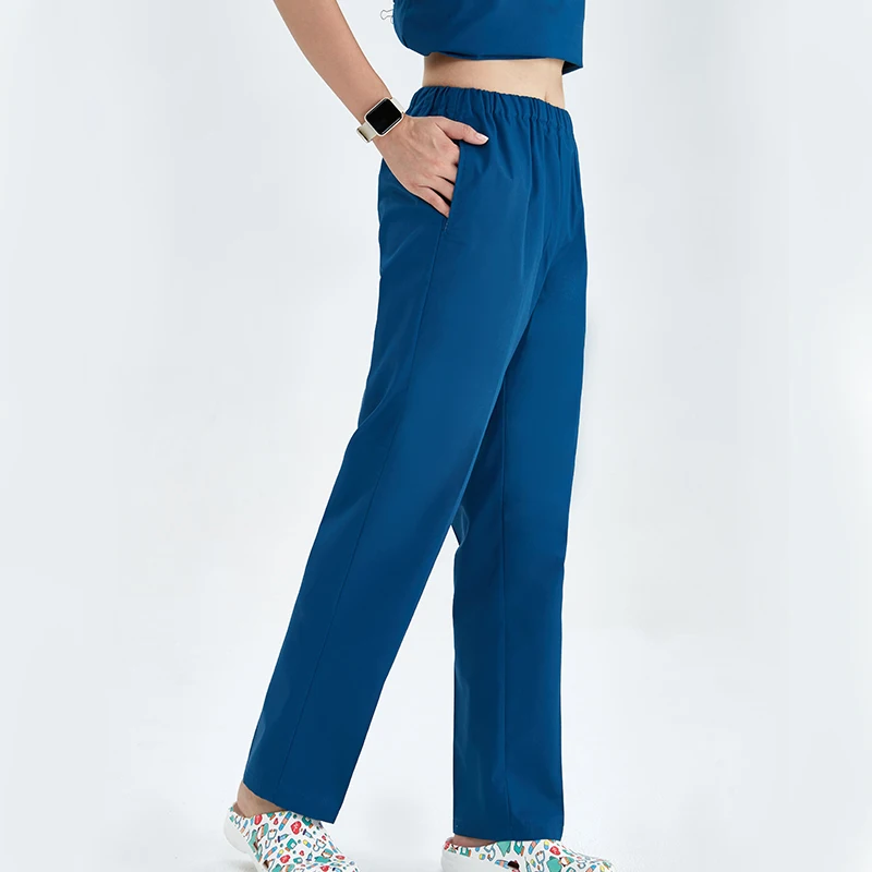 Дешевые брюки-карго из медицинской ткани для женщин мужчин медсестер поплин