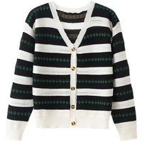 vintage stripe sweaters women loose oversize korean style pullover top autumn long sleeve knitted sweater autumn winter jumper