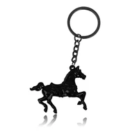 creative mens waist key chain pony pendant zodiac horse key chain war horse wholesale printable logo
