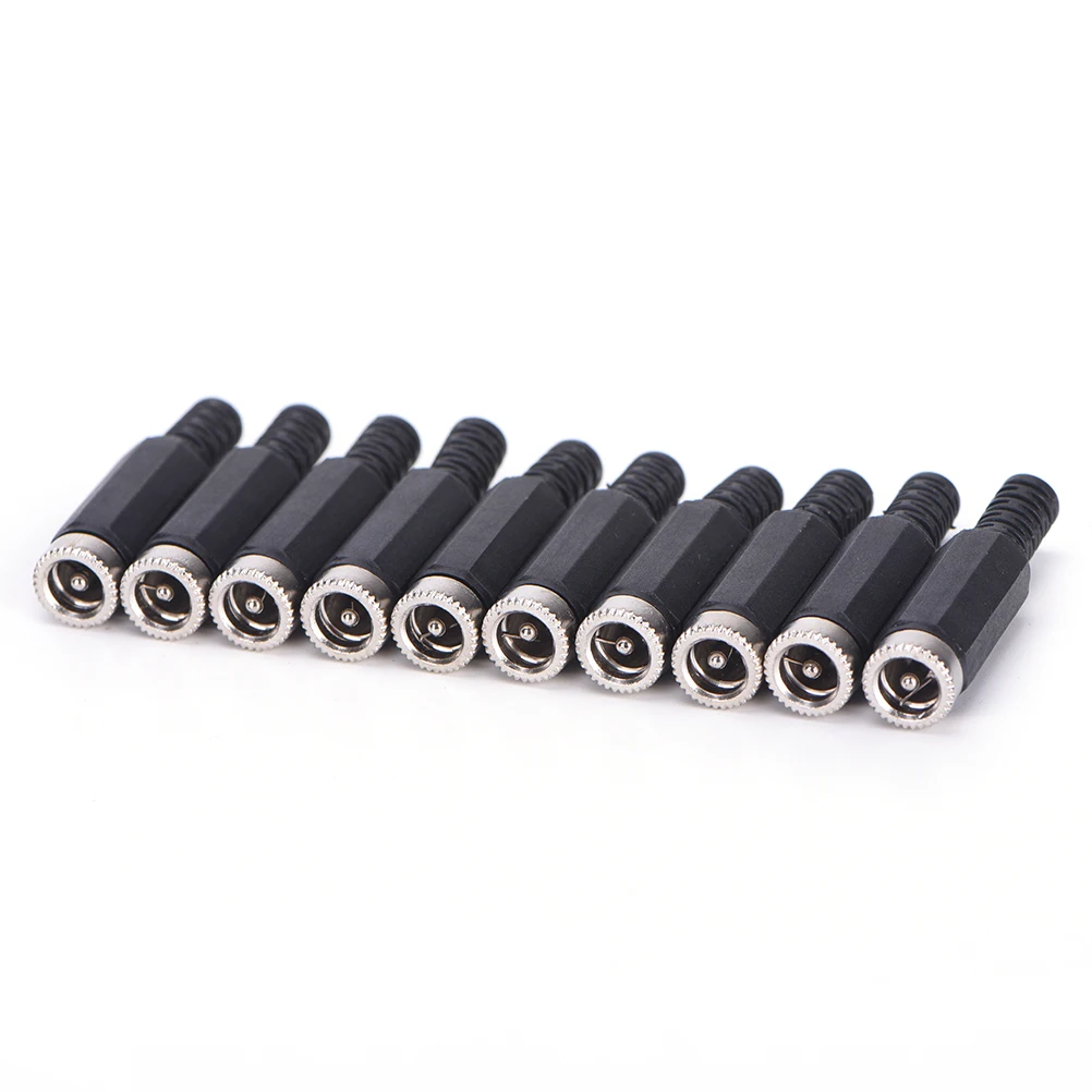 

10pcs 5.5x2.1mm Jack Plug Adapte DC Female r Connector DIY