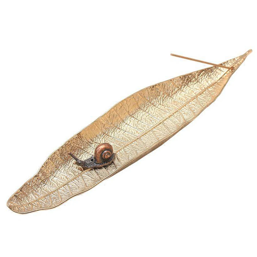 Набор держателей для благовоний в виде листьев улиток курильница пепла