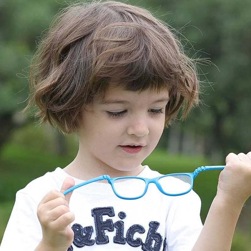 Легкие удобные детские силиконовые очки для мальчиков на открытом воздухе