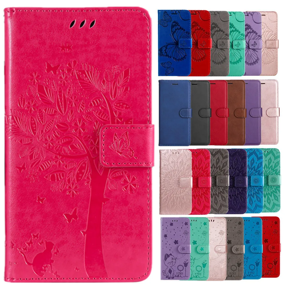 

Etui on for Samsung Galaxy A72 Wallet Flip Card Holder Case Cover for Samsung A 72 Embossed Leather Protection Stand Phone Bags