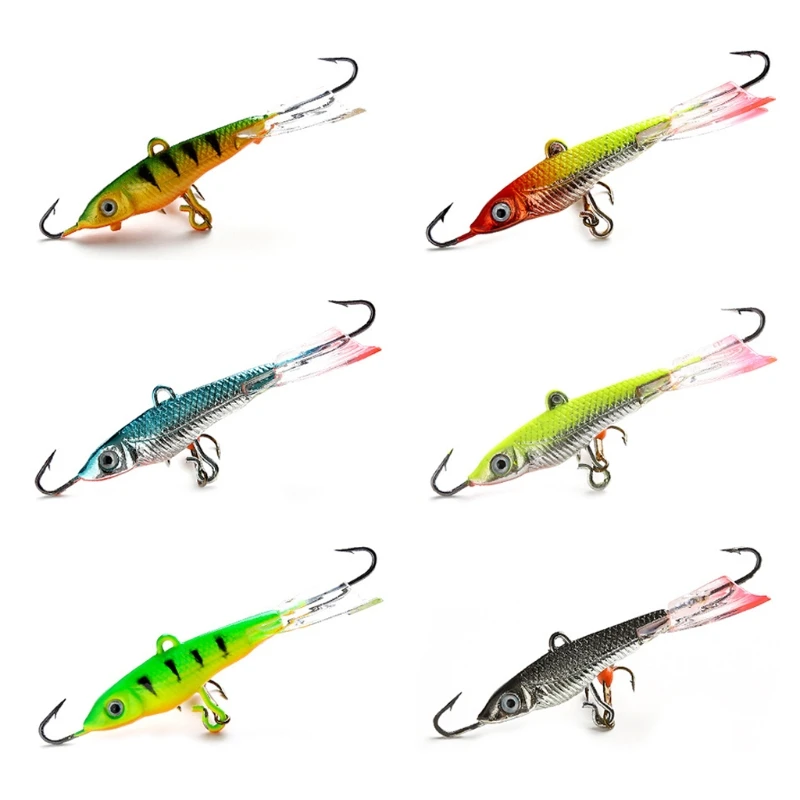 

12g/7.1cm Ice Hook Fishing Lures Artificial Hard Swim Bait Winter Crankbait Lure W0YB