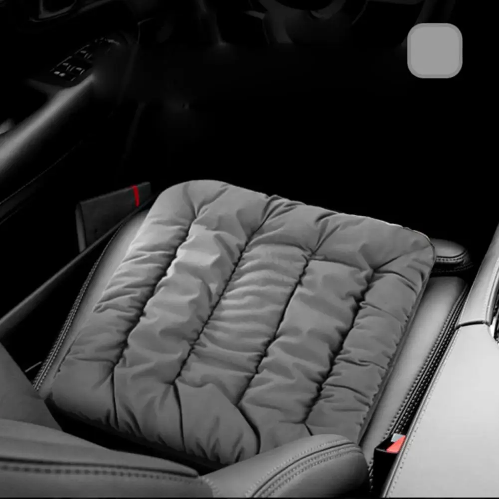 

Dropshipping!! Sturdy Warm-keeping Electric Heating Cushion Plush Practical Rapid Heating Seat Cushion for Auto