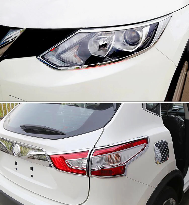 Хромированный передний задний Головной фонарь крышка для лампы отделка рамы