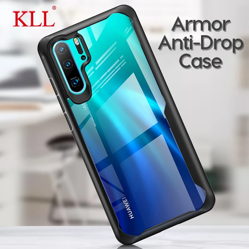 Жесткий ПК Мягкий силиконовый прозрачный чехол с краями для Huawei Mate 30 20 10 P30 P20 P40 Pro
