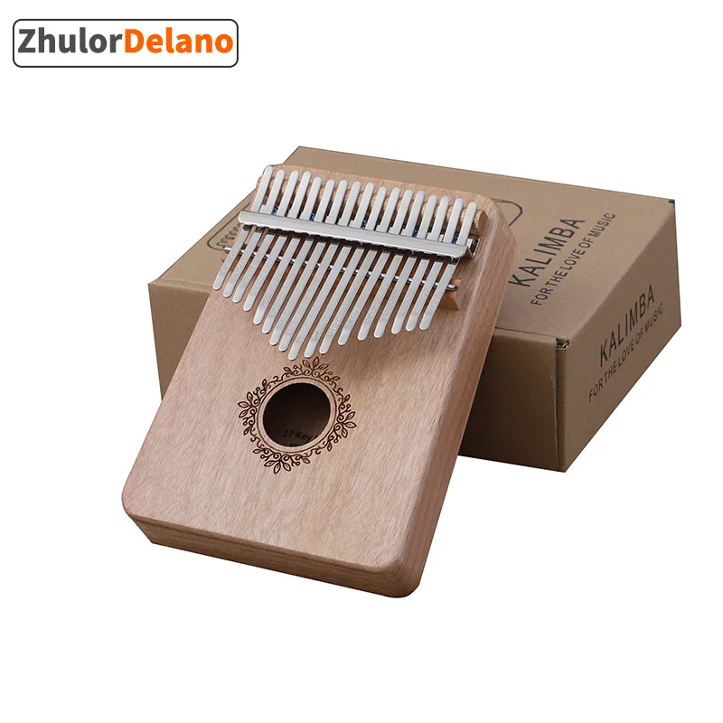 17 клавиш калимба красное дерево пальцы Пианино музыкальные инструменты простые