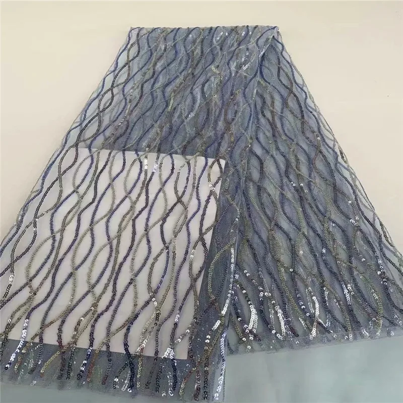 Вышитая французская Тюлевая кружевная ткань модная сетчатая новый дизайн