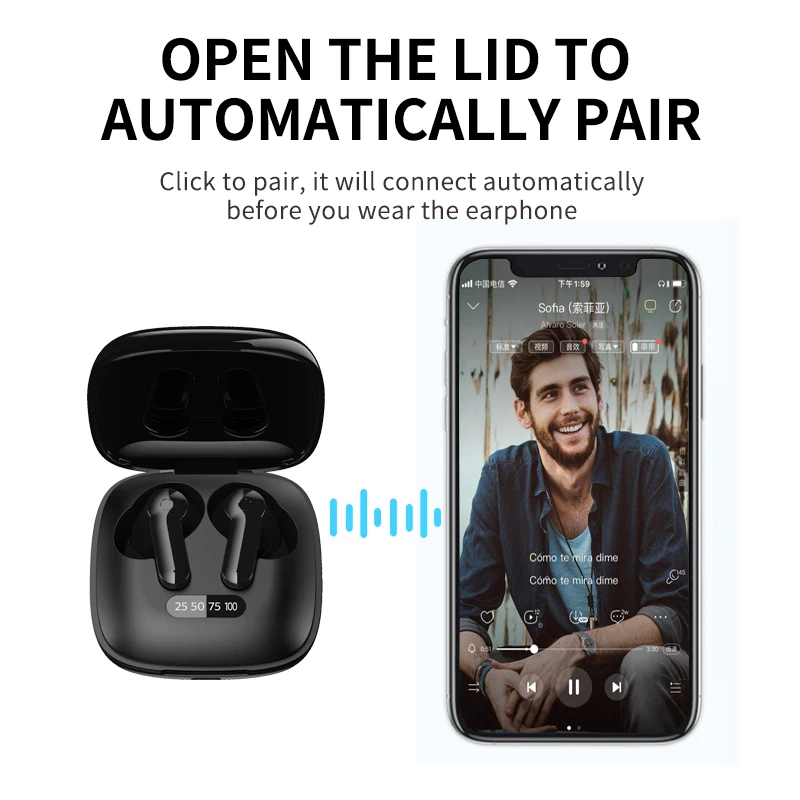 

Tws X31 Bluetooth 5.0 Headphones Wireless Earphones Touch Control with Charg Case IPX5 Waterproof Sports Earpiece Stereo Earbuds