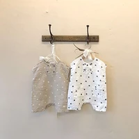 milancel 2021 summer new baby romper dot toddler jumpsuit short sleeve infant clothes