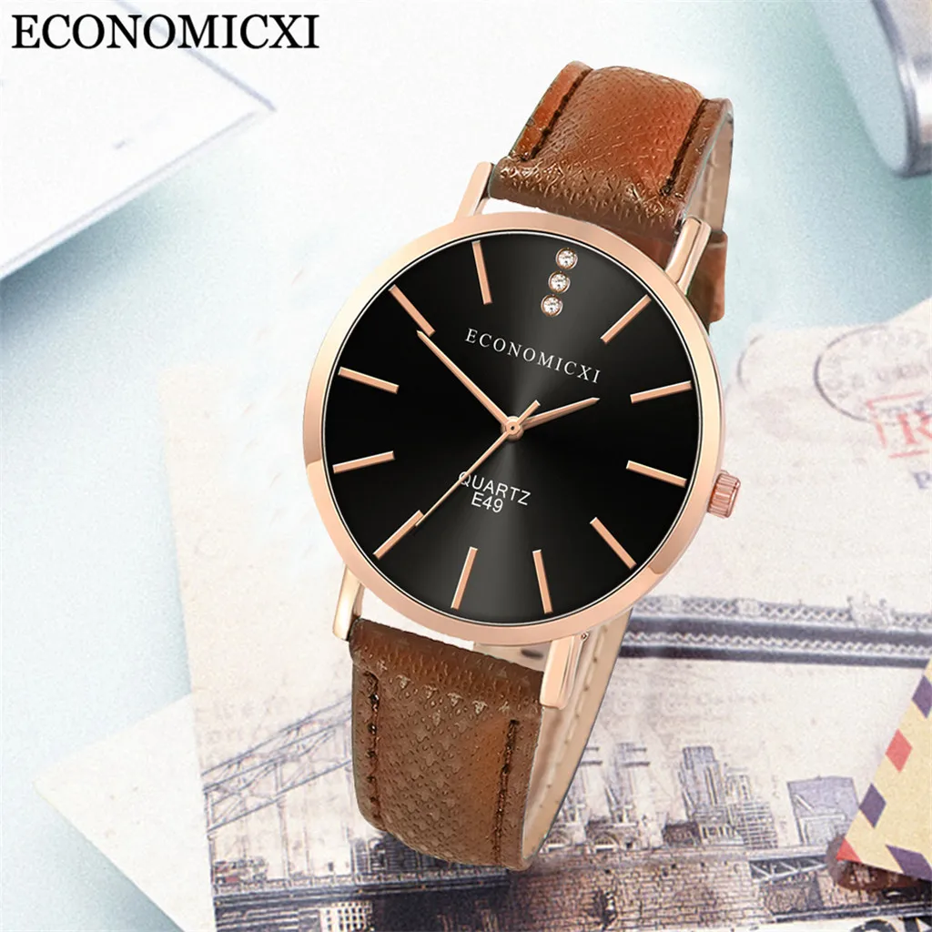 Женские часы кварцевые аналоговые с большим циферблатом изысканные роскошные