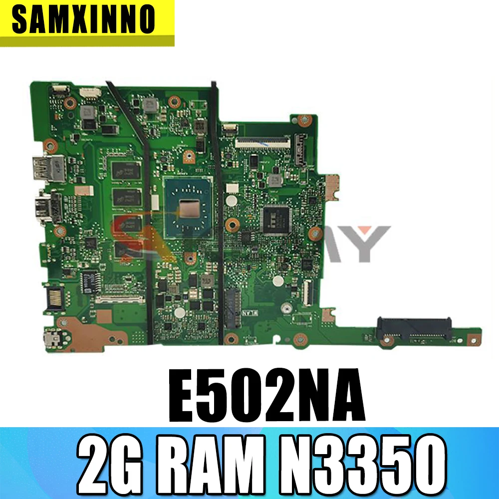 Новая материнская плата E502NA Материнская плата ASUS E502N R517N R516N (15 дюймов) для ноутбука, оригинальная материнская плата E402NA с 2 Гб ОЗУ, процессор ...