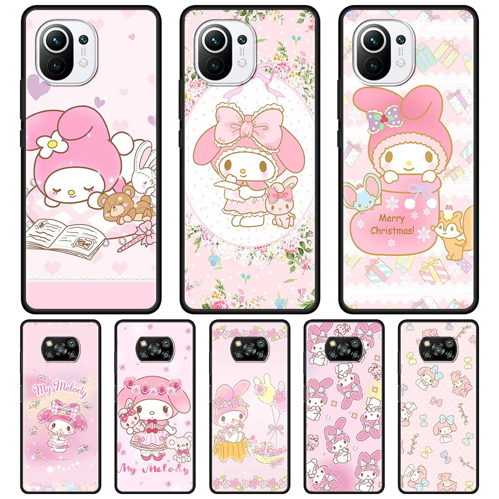 

Силиконовый чехол Disney Melody Millicent для Xiaomi 11T 10T Pro 9T 11 Lite 5G Note 10 Pro 10 Lite, черный мягкий чехол, чехлы