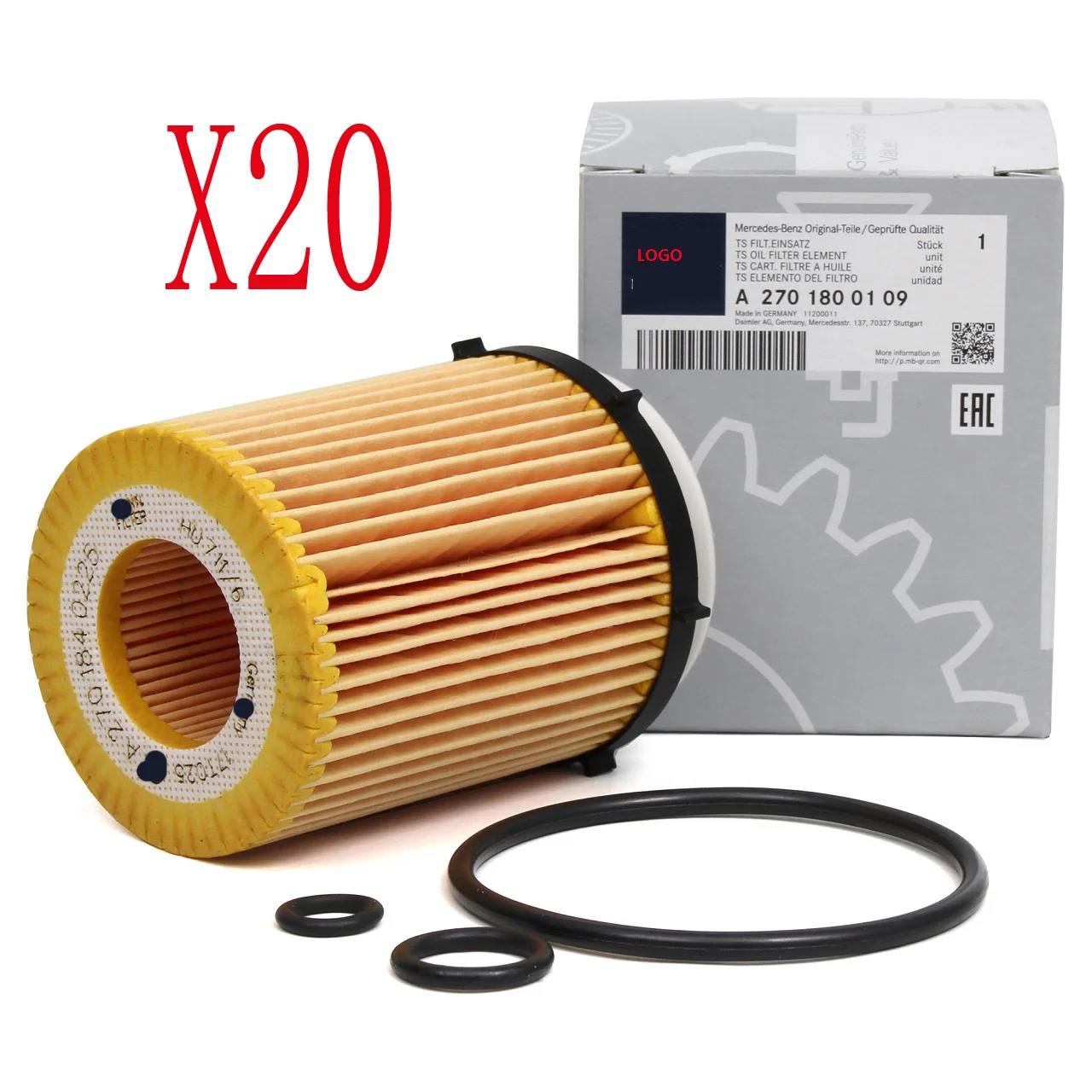 Масляный фильтр 2701840125 2701800109 для W176 A160B-CLASS W246 W242 B160 GLA180 GLA250 HU711/6Z H90 20 шт.