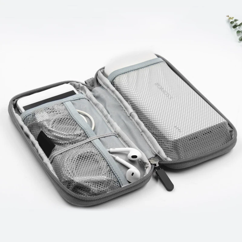 Дорожная сумка для цифровых кабелей портативная многофункциональная на молнии