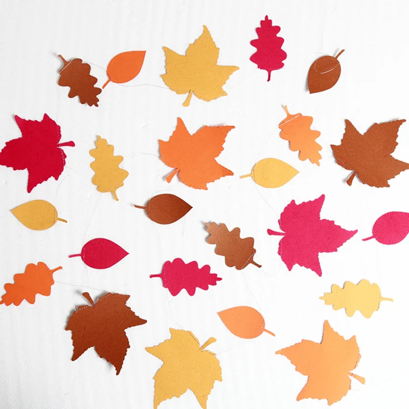 Искусственные листья бумажные цветы подвесные гирлянды Рождественский венок