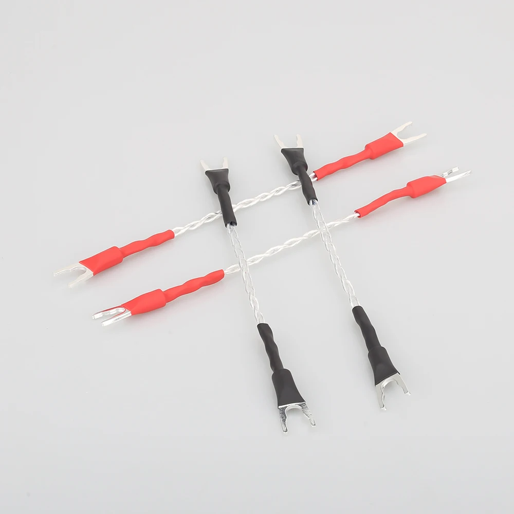 Hi End аудио посеребренный соединительный кабель Fi динамик джемпер для колонок