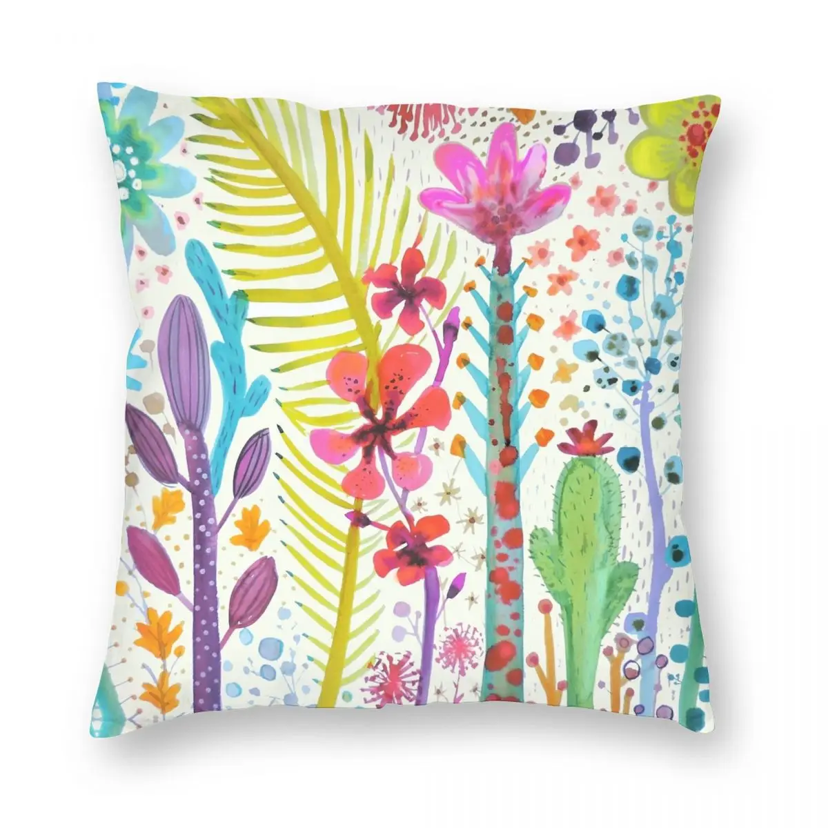 

Mighty Jungle Square Pillowcase Polyester Linen Velvet Pattern Zip Decor Throw Pillow Case Car Cushion Cover