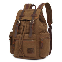Mochilas de lona vintage para hombre y mujer...
