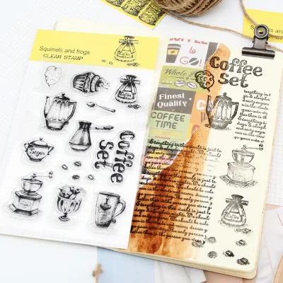 Винтажный стиль сделай сам ретро материал прозрачный штамп офисные