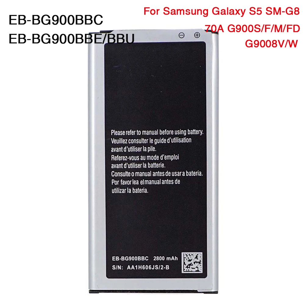 Ооз оригинальный аккумулятор с высокой емкостью EB BG900BBE BG900BBC для Samsung Galaxy S5 G900 G900S