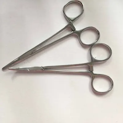

Stainless Steel Fishing Plier Scissor Line Cutter Hook Remover Forceps Tackle Curved Tip Clamps Fishing Tools