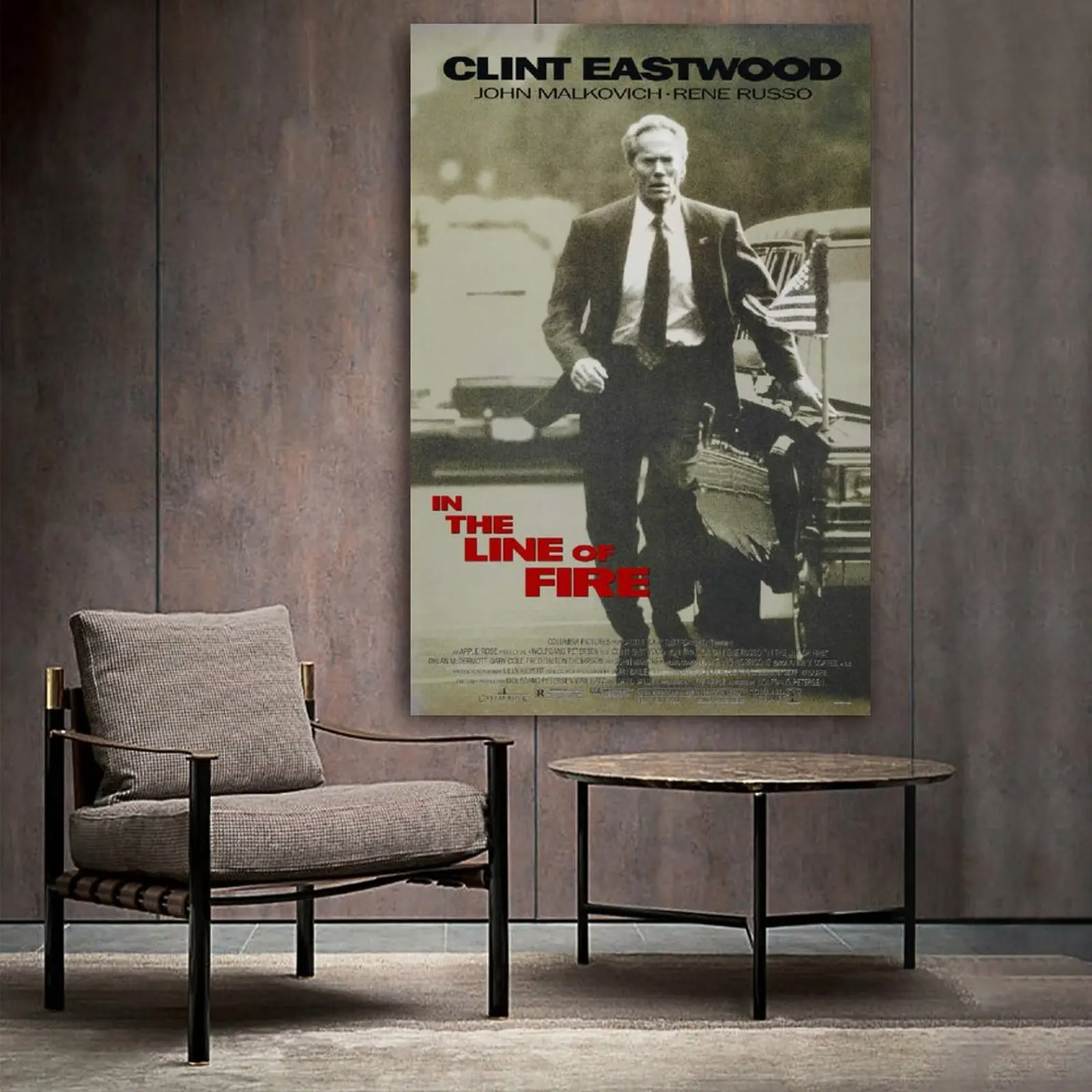 

In The Line of Fire Movie & TV Clint Eastwoo Poster Decorative Painting Canvas Wall Art Living Room Posters Bedroom Painting