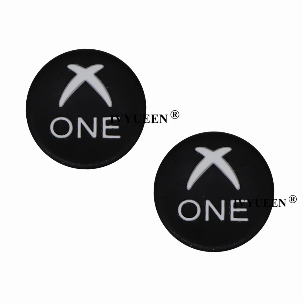 IVYUEEN 2 шт. силиконовый джойстик с принтом кошки/черепа, джойстик для Dualshock 4 PS4 Pro Slim, контроллер для XBox One X S
