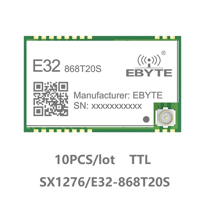 10 шт E32 868T20S SX1276 LoRa 868 МГц IPEX 100 мВт SMD беспроводной трансивер TTL передатчик и