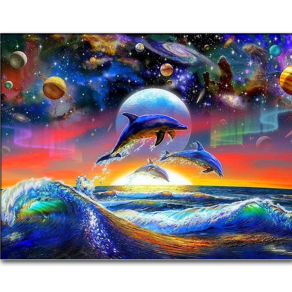 Квадратная/круглая Алмазная 5D картина сделай сам мозаика 3D с изображением