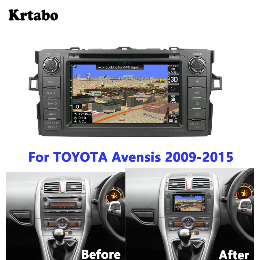 Для TOYOTA Avensis 2009 2010 2011 2012 2013 2014 2015 Android умная автомобильная навигация