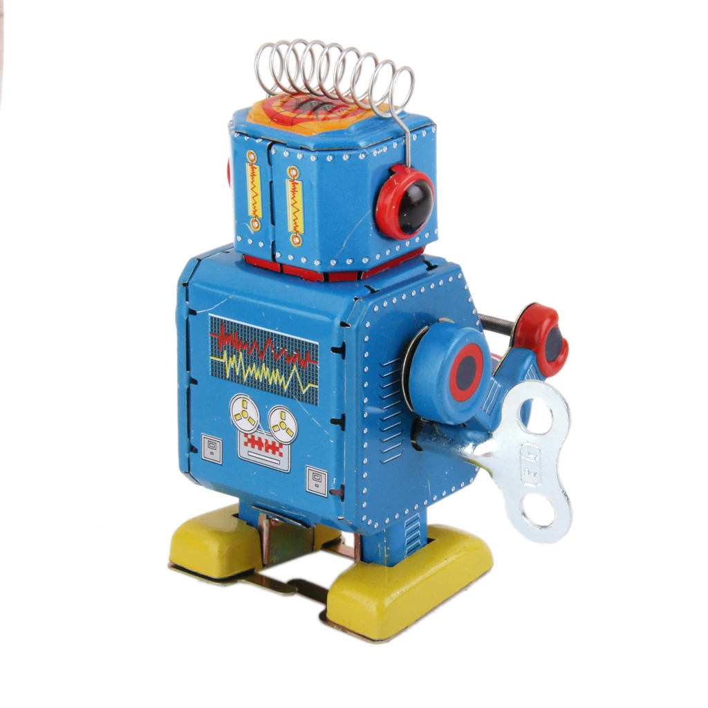 

Заводной Робот MS408, оловянная игрушка, классические игрушки, забавная Привлекательная модель робота, игрушка ручной работы, идеальный колле...